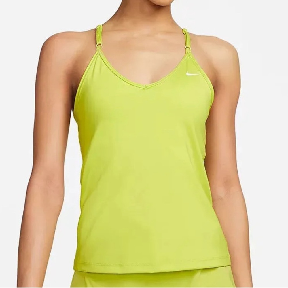 XS Neon Green Nike Training Tank with built in bra, new with tags!